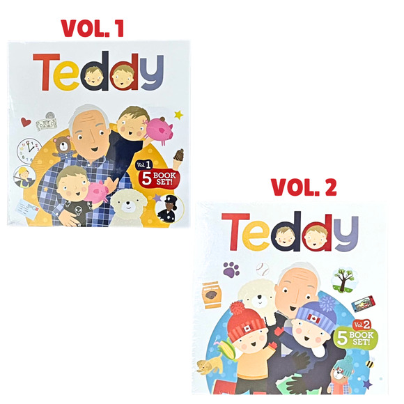 Other - New Teddy Vol. 1 & Vol. 2 10-Book Illustrated Box Set Picture Books Ryan Cohen